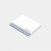 Speciaal gepersonaliseerde marinestrepes van Chevr Post-it® Notes (Schuin)