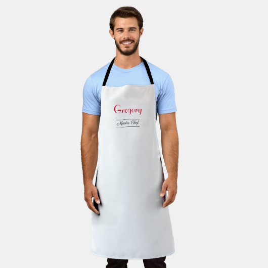Speciaal gepersonaliseerde Master Chef Schort (Gedragen)