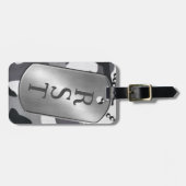 Speciaal gepersonaliseerde militaire honden-doosje bagagelabel (Voorkant horizontaal)