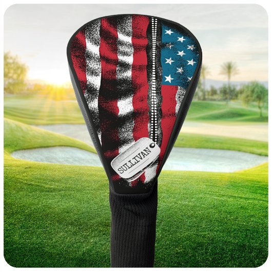 Speciaal gepersonaliseerde militaire Soldaat Dog-t Golfheadcover
