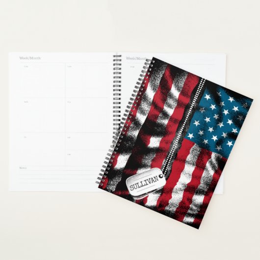 Speciaal gepersonaliseerde militaire Soldaat Dog-t Planner (Display)