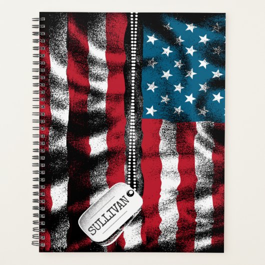 Speciaal gepersonaliseerde militaire Soldaat Dog-t Planner (Voorkant)