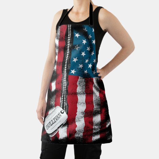 Speciaal gepersonaliseerde militaire Soldaat Dog-t Schort (Insitu)