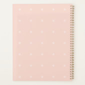 Speciaal gepersonaliseerde moderne Floral Pastel Planner (Achterkant)