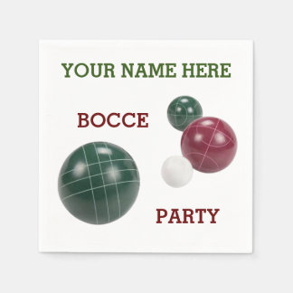 Speciaal gepersonaliseerde moderne hars bocce-ball servet
