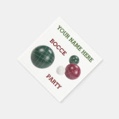 Speciaal gepersonaliseerde moderne hars bocce-ball servet (Hoek)