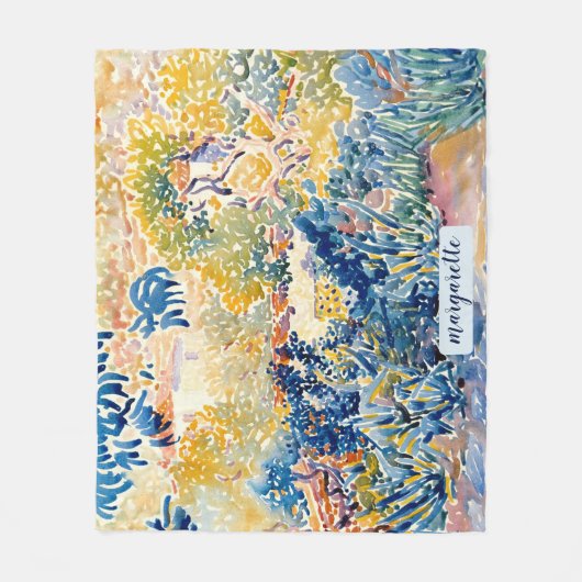 Speciaal gepersonaliseerde moderne monogram - Arti Fleece Deken (Voorkant)