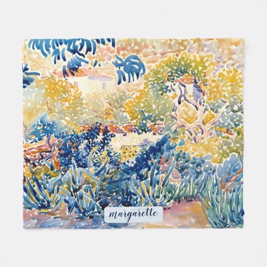 Speciaal gepersonaliseerde moderne monogram - Arti Fleece Deken (Voorkant (Horizontaal))