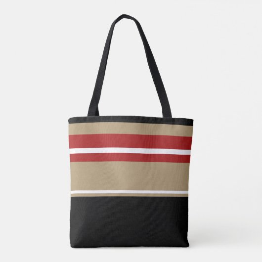 Speciaal gepersonaliseerde moderne zwarte tinnen tote bag (Achterkant)