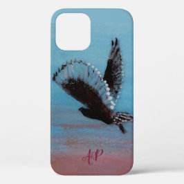 Speciaal gepersonaliseerde monogram Owl Art Case-Mate iPhone Case