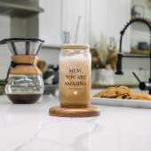 Speciaal gepersonaliseerde MUM Je bent geweldig ca Blikvorm Glas