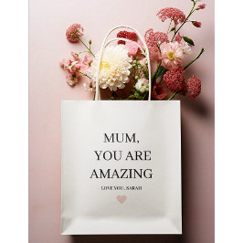 Speciaal gepersonaliseerde MUM Je bent geweldig ca Medium Cadeauzakje