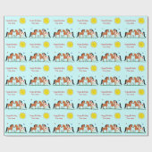 Speciaal gepersonaliseerde paardenboeddies die pap cadeaupapier (Vlak)