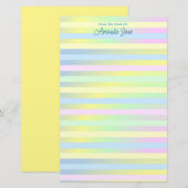 Speciaal gepersonaliseerde pasteitserij briefpapier (Voorkant / Achterkant)