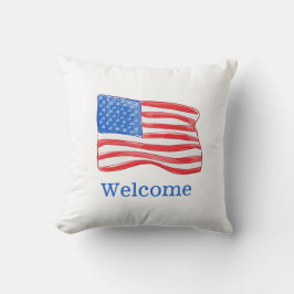 Speciaal gepersonaliseerde patriottische Amerikaan Kussen