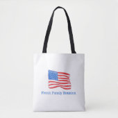 Speciaal gepersonaliseerde patriottische Amerikaan Tote Bag (Voorkant)