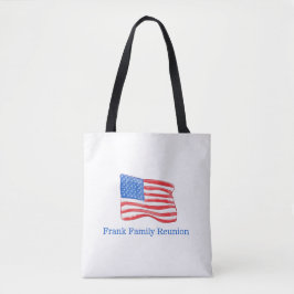 Speciaal gepersonaliseerde patriottische Amerikaan Tote Bag