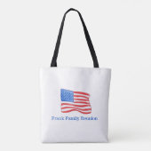 Speciaal gepersonaliseerde patriottische Amerikaan Tote Bag (Achterkant)
