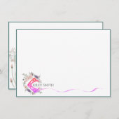 Speciaal gepersonaliseerde posterijen elegant mode bedankkaart (Voorkant / Achterkant)