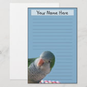 Speciaal gepersonaliseerde Quaker Paraket Statione Briefpapier (Voorkant / Achterkant)