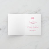 Speciaal gepersonaliseerde regenboognichtkaart voo kaart (Binnen)