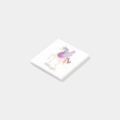 Speciaal gepersonaliseerde regenboogUnicorn Simple Post-it® Notes (Schuin)