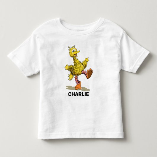 Speciaal gepersonaliseerde Retro Art Big Bird Kinder Shirts (Voorkant)