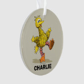 Speciaal gepersonaliseerde Retro Art Big Bird Ornament (voorkant)