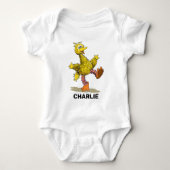 Speciaal gepersonaliseerde Retro Art Big Bird Romper (Voorkant)