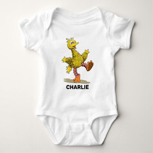 Speciaal gepersonaliseerde Retro Art Big Bird Romper (Voorkant)