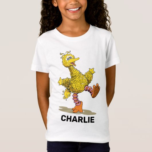 Speciaal gepersonaliseerde Retro Art Big Bird T-shirt (Voorkant)