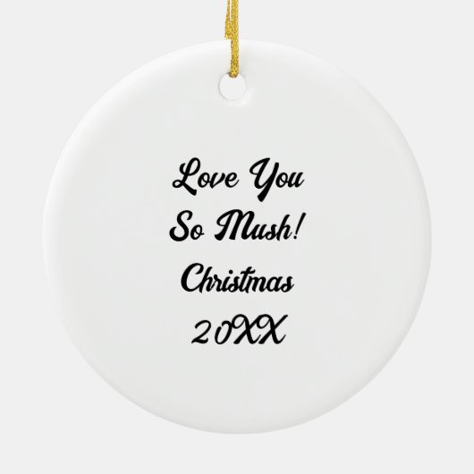 Speciaal gepersonaliseerde Retro Pop Art-paddensto Keramisch Ornament (Achterkant)