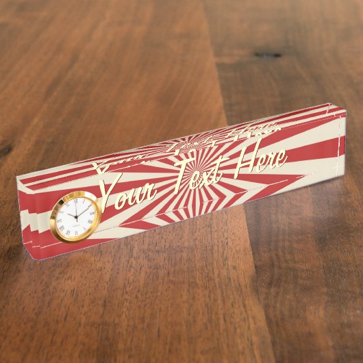 Speciaal gepersonaliseerde retro Popcorn Klassic Naambordje (Zijkant)