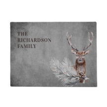 Speciaal gepersonaliseerde Rustic Grey Deer Huntin
