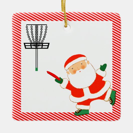 Speciaal gepersonaliseerde schijf Golf Gift Keramisch Ornament (Voorkant)