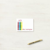 Speciaal gepersonaliseerde scholen post-it® notes (Op bureau)