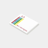 Speciaal gepersonaliseerde scholen post-it® notes (Schuin)