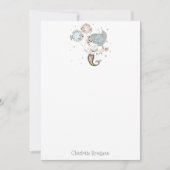 Speciaal gepersonaliseerde schrijfbenodigdheden va notitiekaartje (Voorkant)