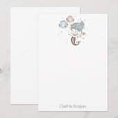 Speciaal gepersonaliseerde schrijfbenodigdheden va notitiekaartje (Voorkant / Achterkant)