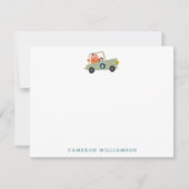 Speciaal gepersonaliseerde schrijfbenodigdheden vo bedankkaart (Voorkant)