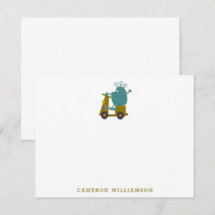 Speciaal gepersonaliseerde schrijfbenodigdheden vo bedankkaart