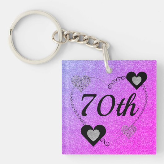 Speciaal gepersonaliseerde speciale verjaardagssle sleutelhanger (Voorkant)