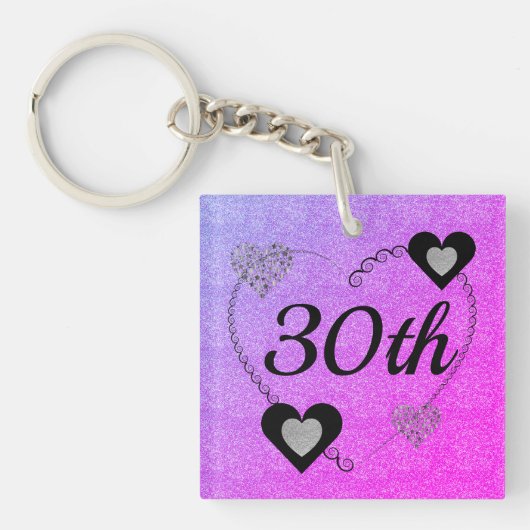 Speciaal gepersonaliseerde speciale verjaardagssle sleutelhanger (Voorkant)