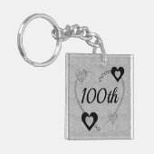 Speciaal gepersonaliseerde speciale verjaardagssle sleutelhanger (Voorkant Links)