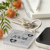Speciaal gepersonaliseerde speciale verjaardagssle sleutelhanger (Voorkant Rechts)