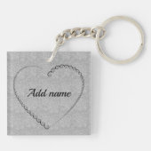 Speciaal gepersonaliseerde speciale verjaardagssle sleutelhanger (Achterkant)