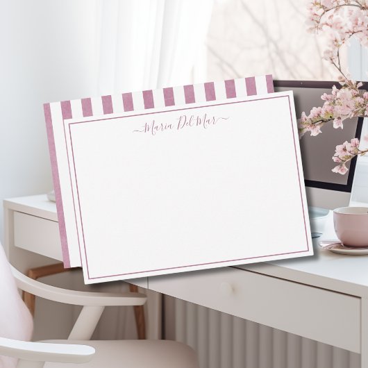Speciaal gepersonaliseerde Stationery Modern Dusty Notitiekaartje