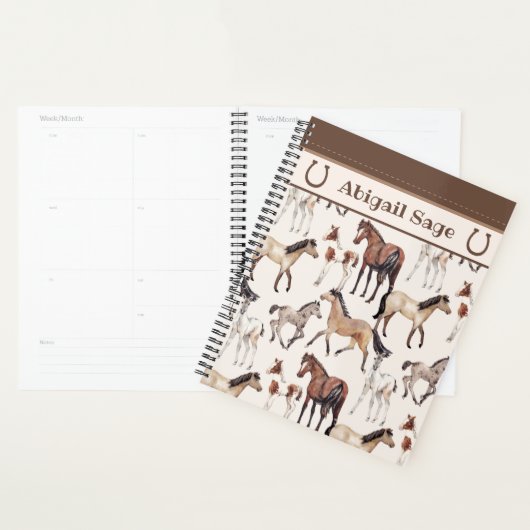 Speciaal gepersonaliseerde stekelmazen en foaalpaa planner (Display)