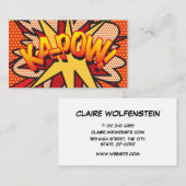 Speciaal gepersonaliseerde stripboekenPop Art KA-P Visitekaartje (Voorkant / Achterkant)
