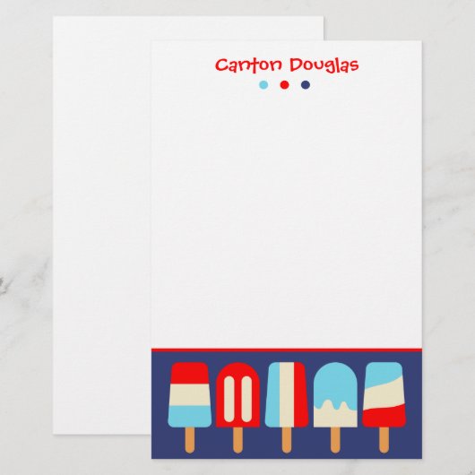 Speciaal gepersonaliseerde stripverhalen briefpapier (Voorkant / Achterkant)